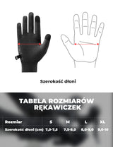 Zimowe Rękawice Rowerowe Z Grafenem Oddychające 5–15°C– S414
