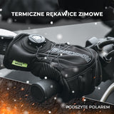 ROCKBROS Zimowe Rękawiczki Rowerowe Ocielane, Dotykowe i Odblaskowe-S351 Rękawiczki