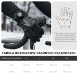 ROCKBROS Zimowe Rękawiczki Rowerowe Ocielane, Dotykowe i Odblaskowe-S351 Rękawiczki