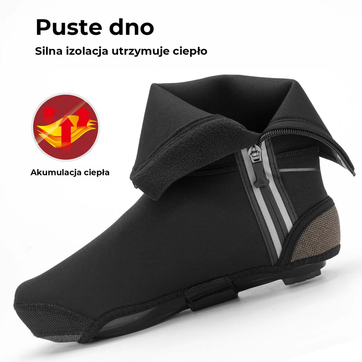 Ocieplacze na Palce Wysokie Odblaskowe Zimowe