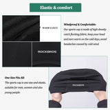 ROCKBROS ROCKBROS Czapka Rowerowa, Zimowa, Wiatroodporna,Ciepła, dla Mężczyzn i Kobiet, Wielofunkcjonalna, Czarna, do Wszystkich Aktywności na Świeżym Powietrzu Kominiarki