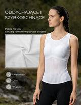 Damska Koszulka Rowerowa 2w1 Wbudowany Stanik