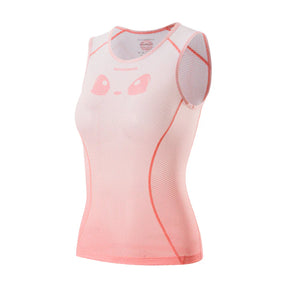 ROCKBROS ROCKBROS Damska koszulka rowerowa oddychająca koszulka funkcyjna XS-XXL KamizelkiAzja XS/S Różowy