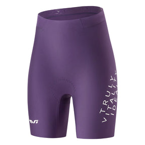 TVI TVI Damskie Spodenki Rowerowe Bezszwowe Z Wkładką Żelową-YDDK017 SpodenkiFioletowy EU Size XS (Asian Size S)
