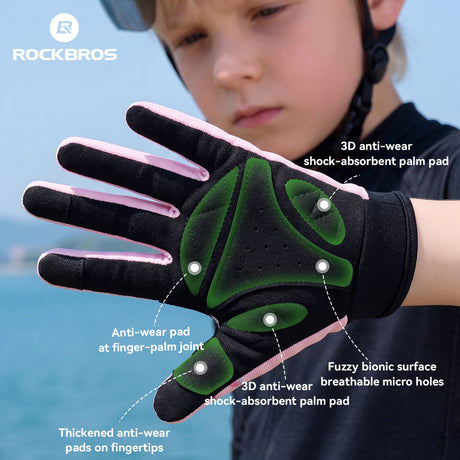 ROCKBROS Dziecięce Rękawiczki Ochronne-S393 Rękawiczki