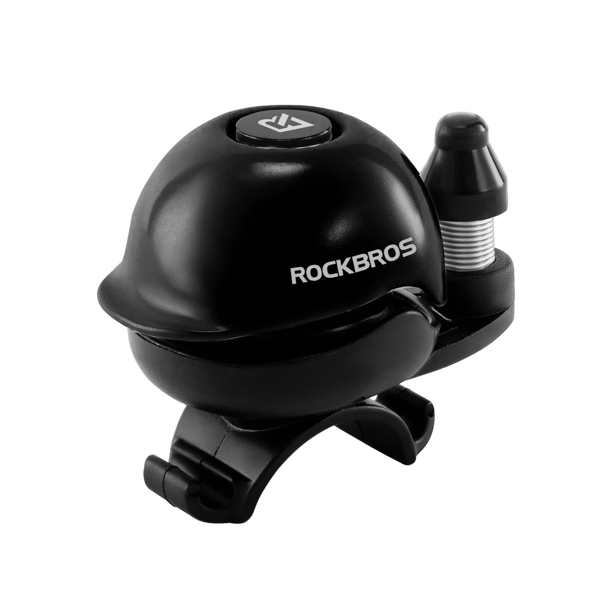 ROCKBROS Dzwonek Rowerowy 80 dB Aluminiowy, Wodoodporny i Łatwy w Montażu-2025-1A DzwonkiCzarny