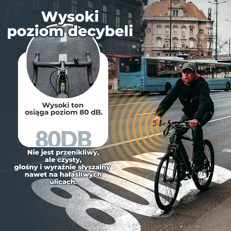 ROCKBROS Dzwonek Rowerowy 80 dB Aluminiowy, Wodoodporny i Łatwy w Montażu-2025-1A Dzwonki