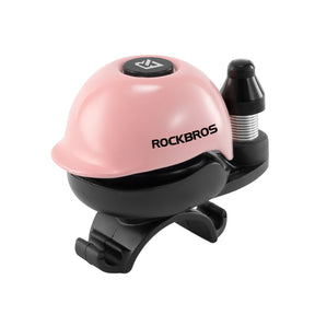 ROCKBROS Dzwonek Rowerowy 80 dB Aluminiowy, Wodoodporny i Łatwy w Montażu-2025-1A DzwonkiRóżowy