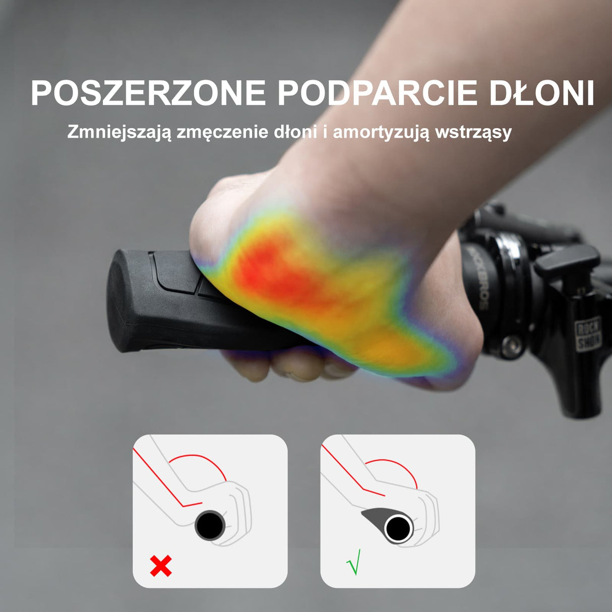 Uniwersalne Chwyty Kierownicy Średnica Wewn. 22,2 mm