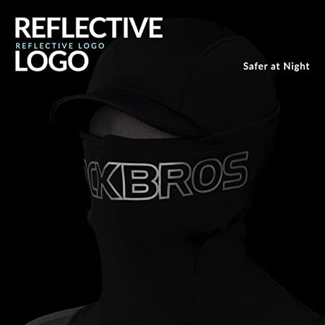 ROCKBROS Kominiarka Zimowa na Rower Maska na Twarz, Czarna Unisex 54–60 cm-YPP053 Kominiarki