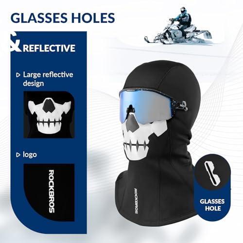 ROCKBROS ROCKBROS Kominiarka Zimowa, Ciepła, Oddychajłca, Miękka, Wiatroodporna, Unisex-YPP055 Kominiarki