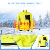 Kurtka Rowerowa Zimowa z Polarem Wiatroszczelna, Ciepła-YPW056