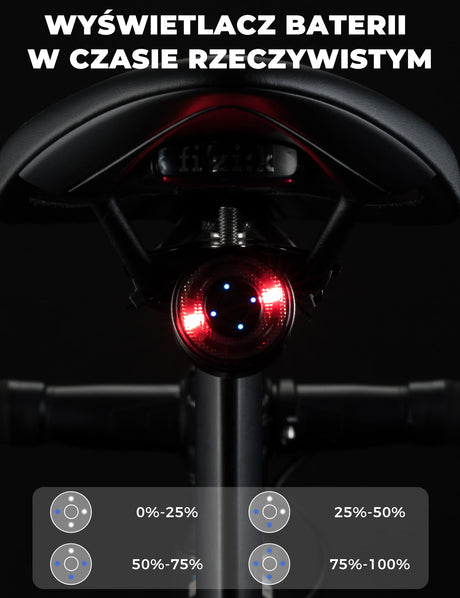 ROCKBROS Q1 Ultra Kolorowe Światło Tylne IPX6 Światła rowerowe