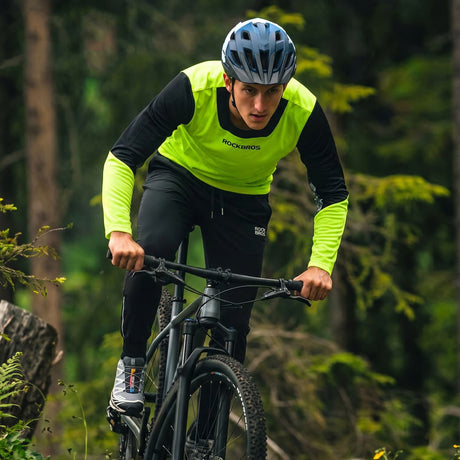 ROCKBROS Męska Koszulka Rowerowa MTB z Długim Rękawem Szybkoschnąca I Oddychająca - YPW088 Koszulki