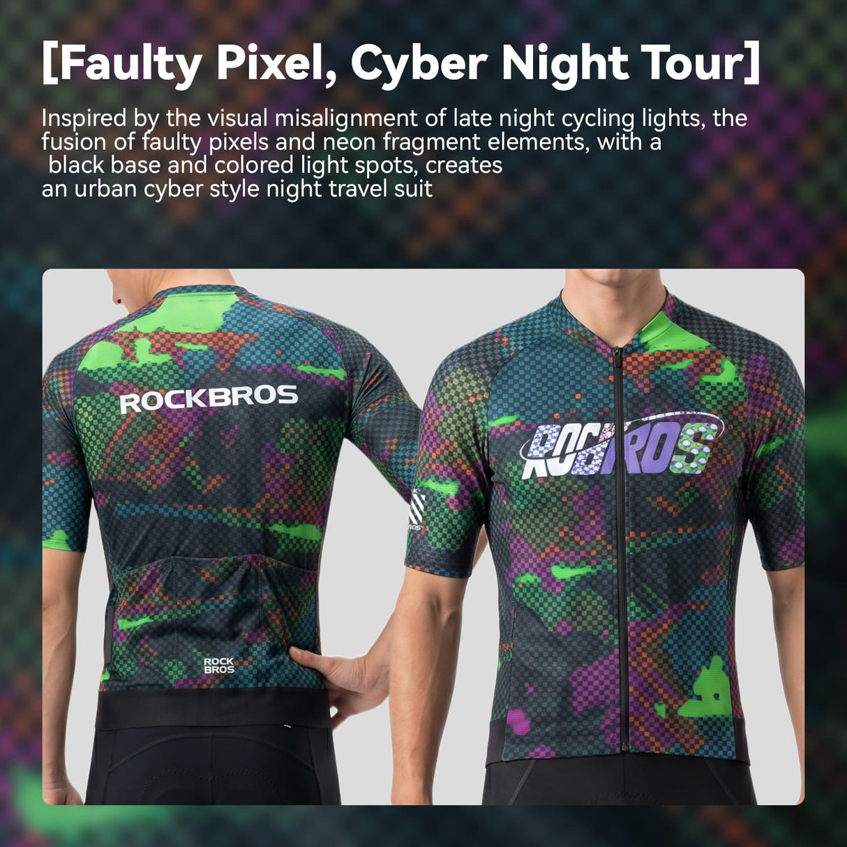 ROCKBROS Męska Koszulka Rowerowa Szosowa - YDDX018 Koszulki