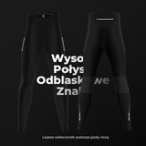 ROCKBROS Męskie Spodnie Rowerowe z Podszewką z Polaru – Elastyczne, Ciepłe Każdą Pogodę