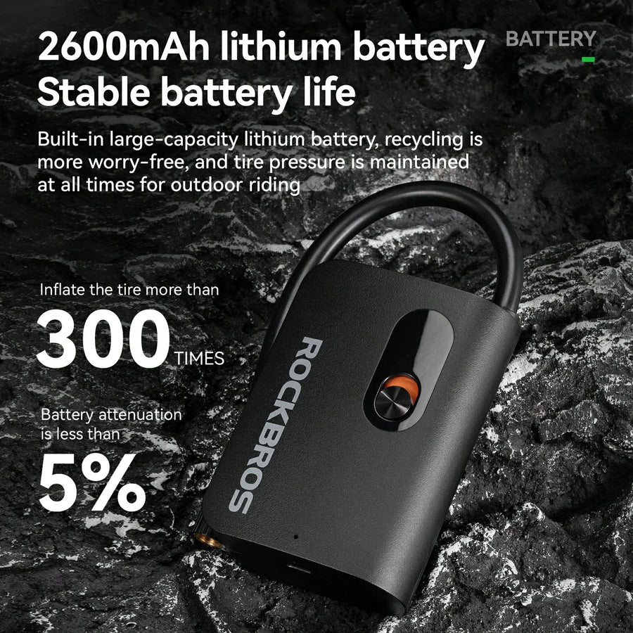 ROCKBROS L1 Mini Elektryczna Pompka Rowerowa Elektryczne pompki