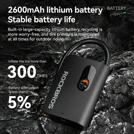 ROCKBROS L1 Mini Elektryczna Pompka Rowerowa Elektryczne pompki