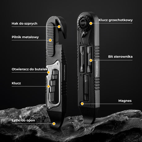 ROCKBROS Zestaw Narzędzi Rowerowych 16 W 1 Mini Tool Łyżki Do Opon Z Kluczem Z Grzechotką Narzędzia do naprawy roweru