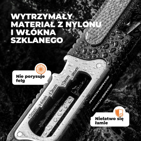 ROCKBROS Zestaw Narzędzi Rowerowych 16 W 1 Mini Tool Łyżki Do Opon Z Kluczem Z Grzechotką Narzędzia do naprawy roweru