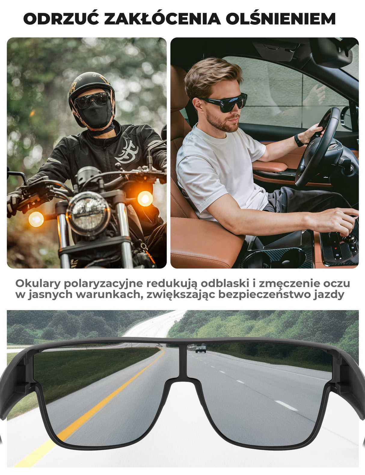 Okulary Polaryzacyjne na Okulary Korekcyjne Nakładane - SP304