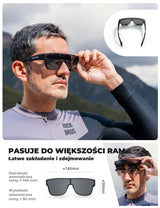 ROCKBROS Okulary Polaryzacyjne na Okulary Korekcyjne Nakładane - SP304 Okulary i gogle