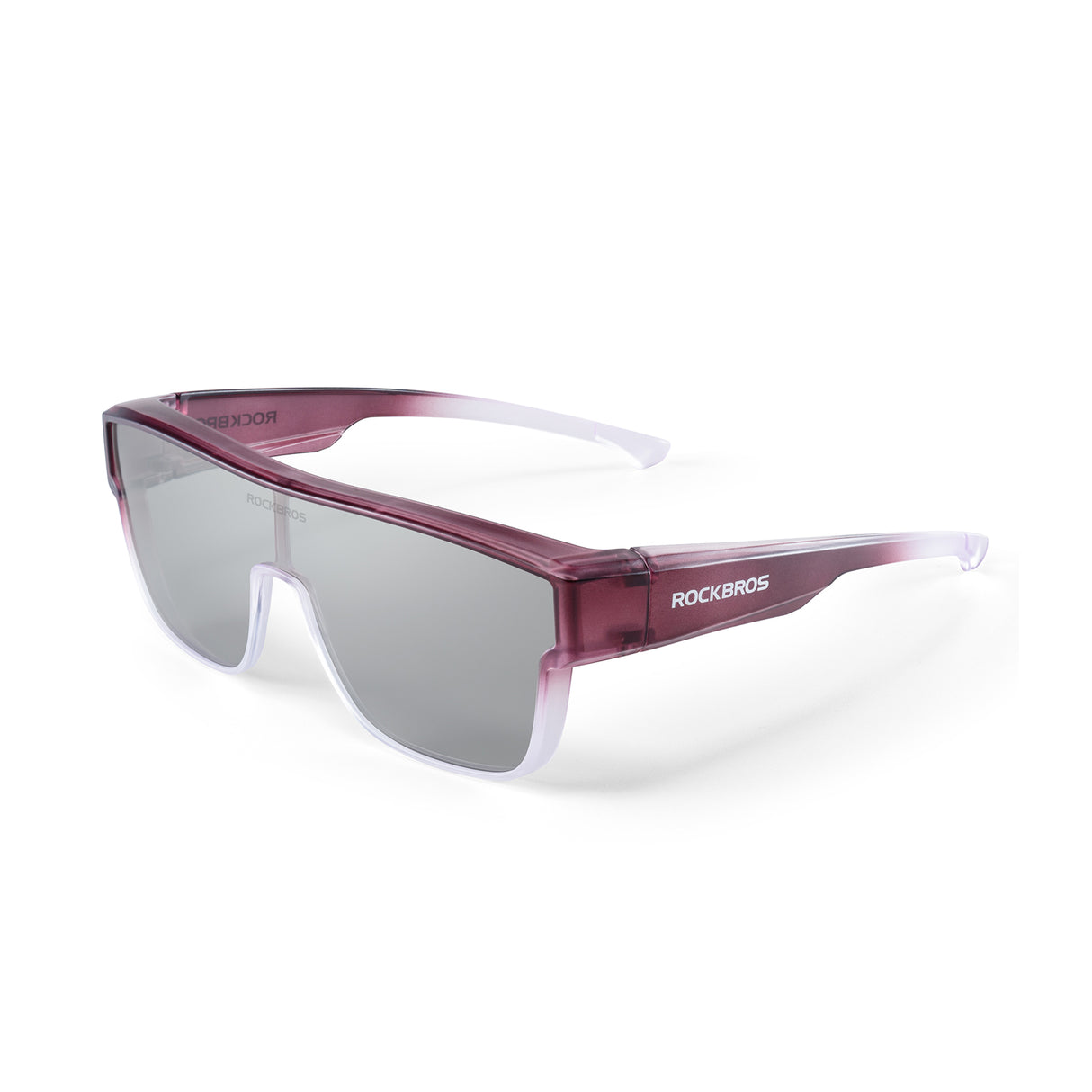 ROCKBROS Okulary Polaryzacyjne na Okulary Korekcyjne Nakładane - SP304 Okulary i gogleFioletowy