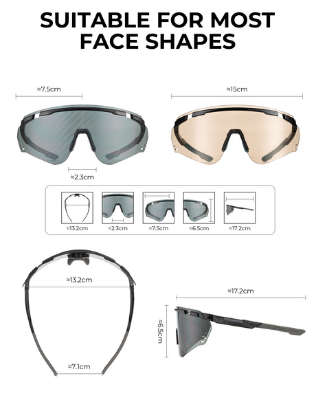 ROCKBROS Okulary Polaryzacyjne Rowerowe PRIZM UV400 REVO - SP414 Okulary polaryzacyjne