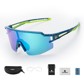 ROCKBROS Okulary Polaryzacyjne Kolarskie UV Gogle Rowerowe Sportowe-SP204 Okulary i gogleCiemnoniebieski