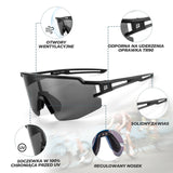 ROCKBROS Okulary Polaryzacyjne Kolarskie UV Gogle Rowerowe Sportowe-SP204 Okulary i gogle