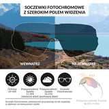 Okulary Kolarskie Bezramkowe z Soczewkami Fotochromowymi - SP359