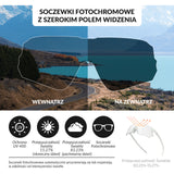 Okulary Kolarskie Bezramkowe z Soczewkami Fotochromowymi - SP359