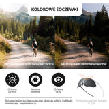 Okulary Kolarskie Bezramkowe Z Filtrem Polaryzacyjnym I Ochroną UV - SP359