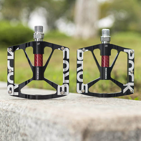 ROCKBROS Pedały Rowerowe 9/16" Aluminiowe Antypoślizgowe z Uszczelnionymi Łożyskami do MTB