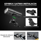 Lampka Rowerowa Przednia Z Szybkim Montażem I Akumulatorem 950lm - RHL950