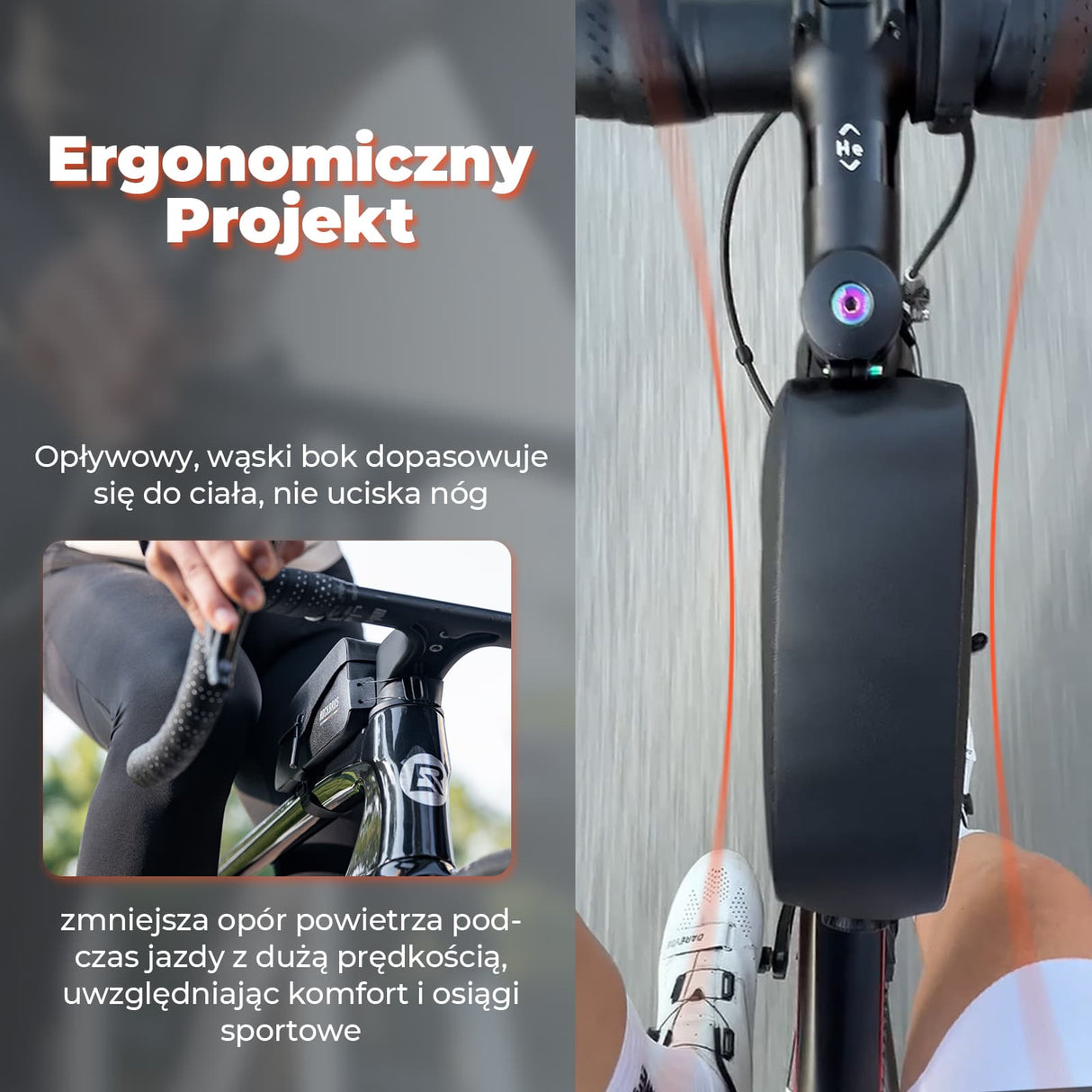 ROAD TO SKY Torby na Ramę 100% Wodoodporna Magnetyczna  0,6 L/0,9 L