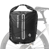 ROCKBROS 100% Wodoodporna Sakwa Rowerowa Na Bagażnik 23L z Funkcją Kompresji Próżniowej - AS-159 Torby na bagażnikCzarny