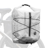 ROCKBROS 100% Wodoodporna Sakwa Rowerowa Na Bagażnik 23L z Funkcją Kompresji Próżniowej - AS-159 Torby na bagażnikBiałe