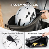ROCKBROS 100% Wodoodporna Sakwa Rowerowa Na Bagażnik 23L z Funkcją Kompresji Próżniowej - AS-159 Torby na bagażnik