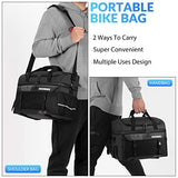 ROCKBROS Torba Rowerowa na Bagażnik, 11L Duża Pojemność, Izolacja Termiczna i Chłodnictwo, z Paskiem na Ramię-A18 Torby na bagażnik