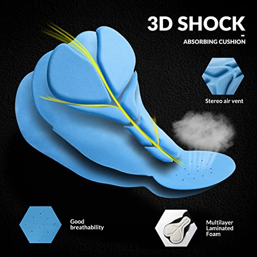 ROCKBROS ROCKBROS Spodnie Rowerowe Zimowe Termiczne Długie Spodnie Oddychające Elastyczne Spodnie Rowerowe do Sportów Zewnętrznych Jazda na Rowerze, Bieganie, Jogging, Podróże Kobiety/Mężczyźni M Spodnie