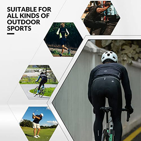 ROCKBROS ROCKBROS Spodnie Rowerowe Zimowe Termiczne Długie Spodnie Oddychające Elastyczne Spodnie Rowerowe do Sportów Zewnętrznych Jazda na Rowerze, Bieganie, Jogging, Podróże Kobiety/Mężczyźni M Spodnie