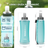 ROCKBROS Sportowy Miękki Bidon Składana Konstrukcja 500ml Bidony