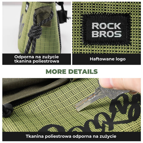 ROCKBROS Torba Na Kierownicę Rowerową Do Rowerów Z Prostą Kierownicą I Brompton 1.8-2.8 L Torba Przednia