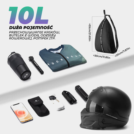 ROCKBROS Torby i Sakwy Motocyklowe z Regulowanymi Paskami i Odblaskowymi Elementami