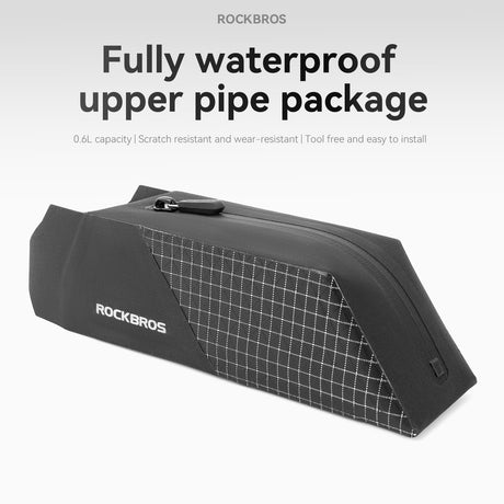 ROCKBROS 100% Wodoodporna Torba na Górną Ramę Roweru 0,6L - AS-164 Torby na ramę