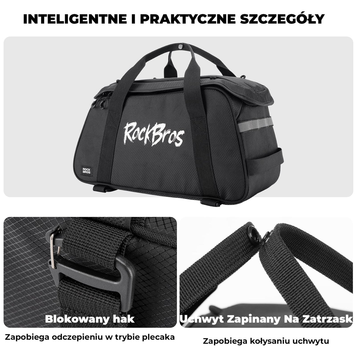 Wszechstronna Torby na Bagażnik 3w1 10,5L - A41
