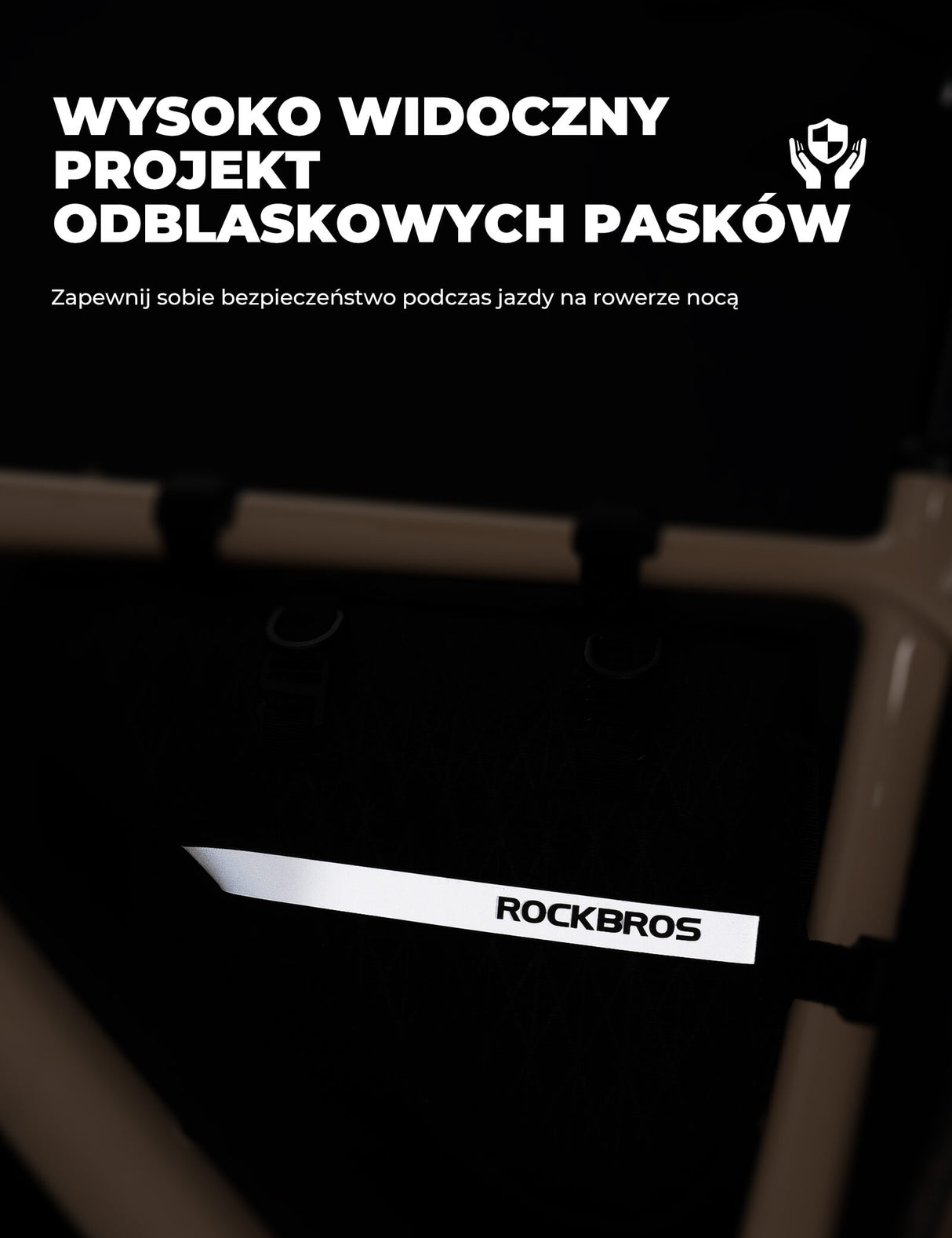 ROCKBROS Zestaw Toreb na Rurę Górną 2 w 1 Możliwość Demontażu i Łatwy Montaż