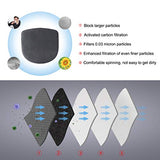 ROCKBROS Zimowa Półkominiarka Wiatroodporna i Oddychająca, z Filtrem i Osłoną Uszu, Odblaskowa, Unisex Osłony twarzy