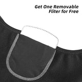 ROCKBROS Zimowa Półkominiarka Wiatroodporna i Oddychająca, z Filtrem i Osłoną Uszu, Odblaskowa, Unisex Osłony twarzy